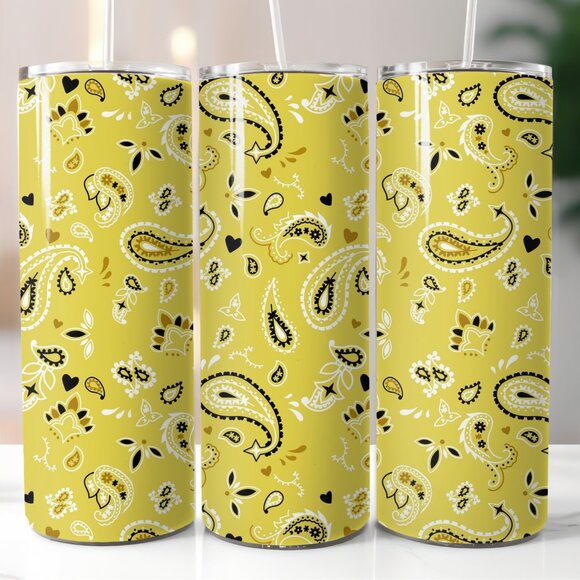 20oz. Skinny Straight Bandana Tumblers - Various Colors Available - Picture 7 of 7
